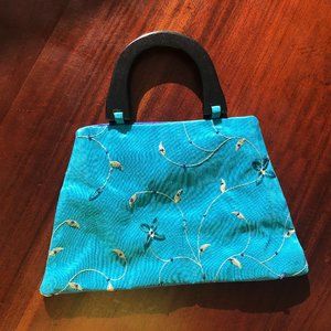New Hand Made Blue Hand Bag Purse